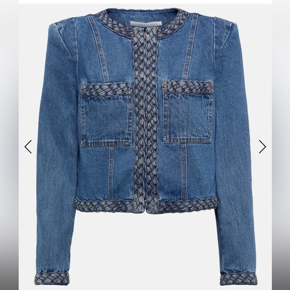 NWOT Veronica Beard Arrow Jacket Stone Bright Blue Size O. - Picture 3 of 13